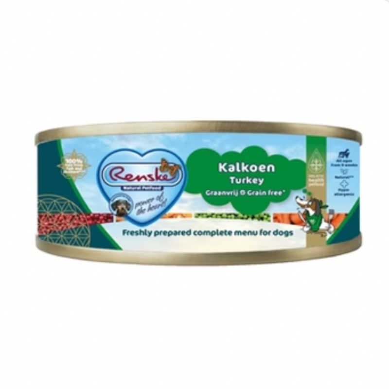 Renske Dog Frischfleisch Pute Getreidefrei 24x95g